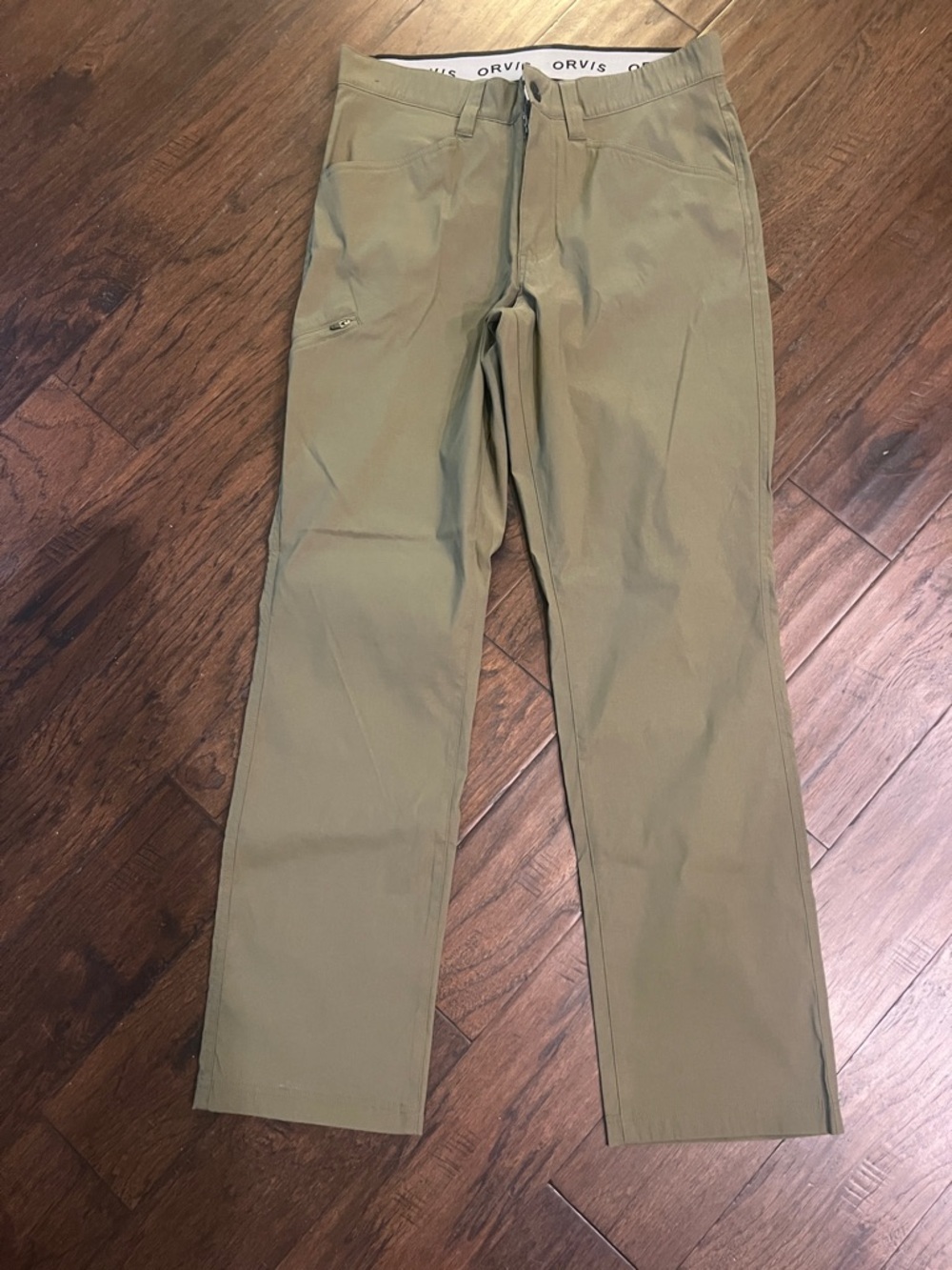 Orvis Olive Chino-Style Performance Pants 32x32 EUC